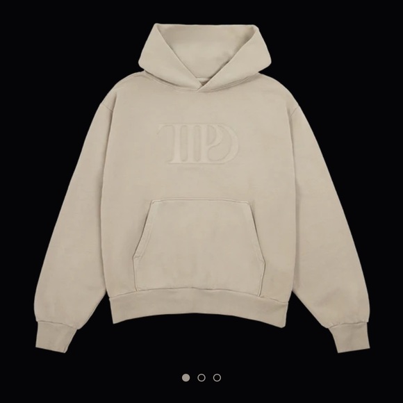 Taylor Swift TTPD Beige Hoodie - Picture 1 of 4